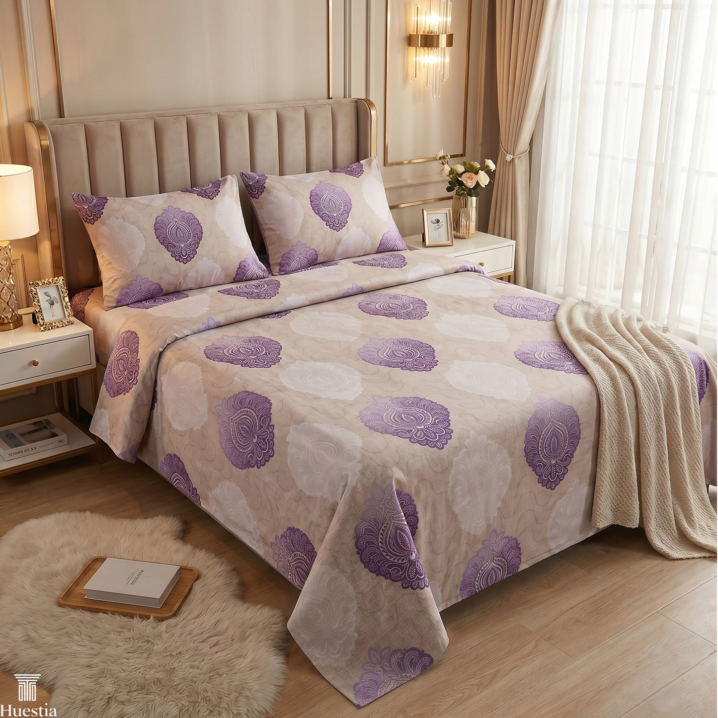 Lavender Aangan Paisley