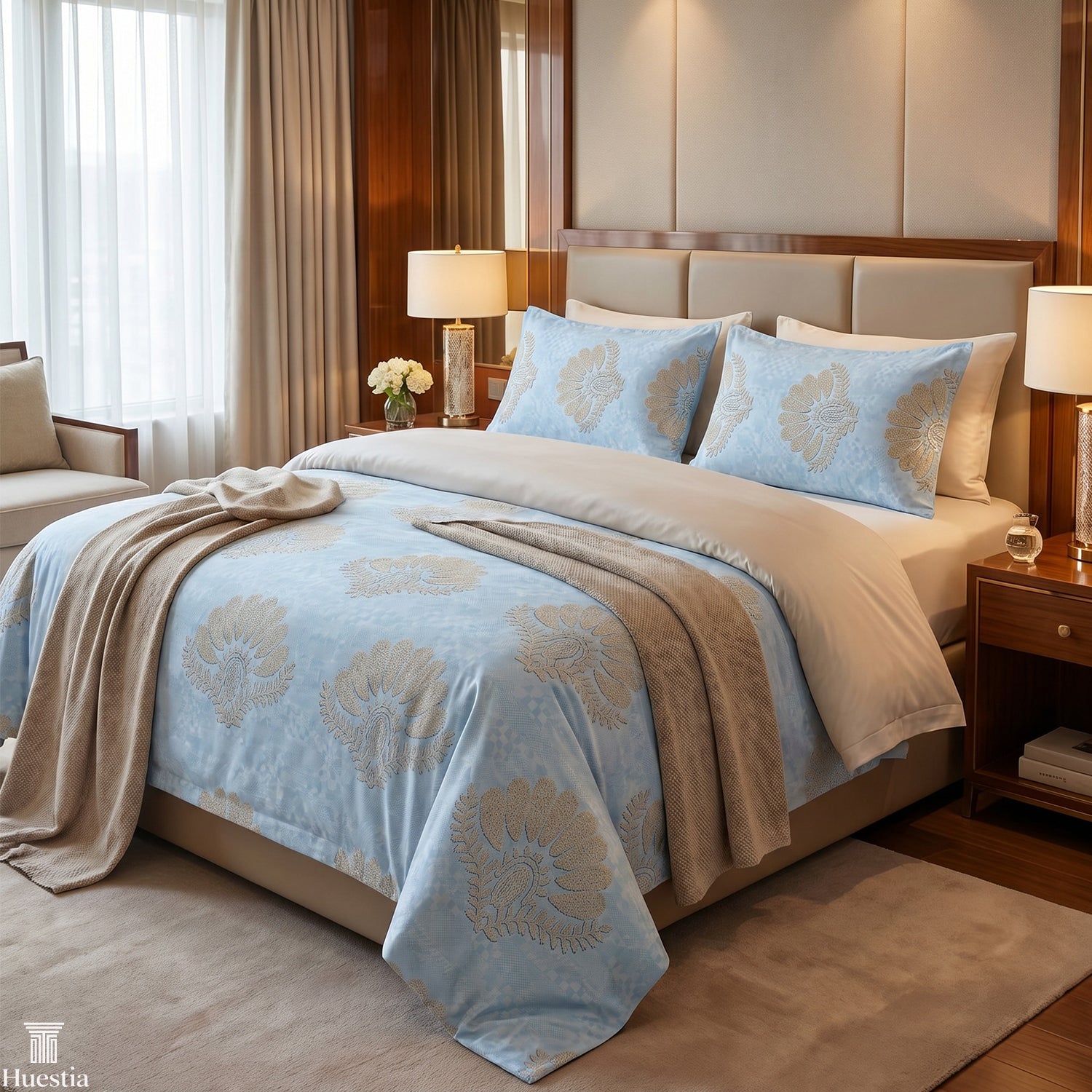 Blue Zari Paisley