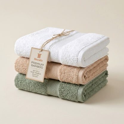 Green, Beige, White