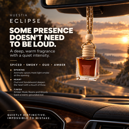Eclipse Fine Fragrance for Car | Oud, Sandalwood, Amber & Smoky Spiced Scent
