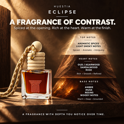 Eclipse Fine Fragrance for Car | Oud, Sandalwood, Amber & Smoky Spiced Scent