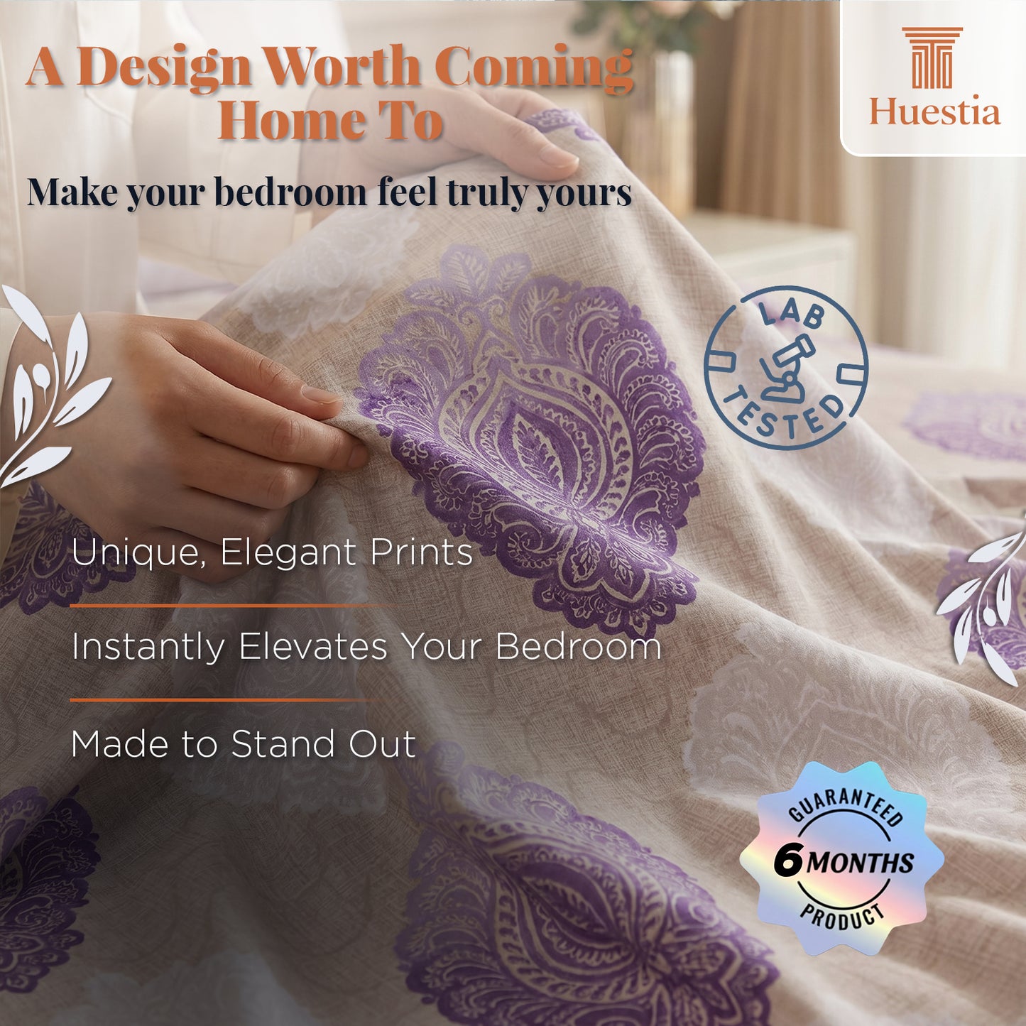 Lavender Aangan Paisley