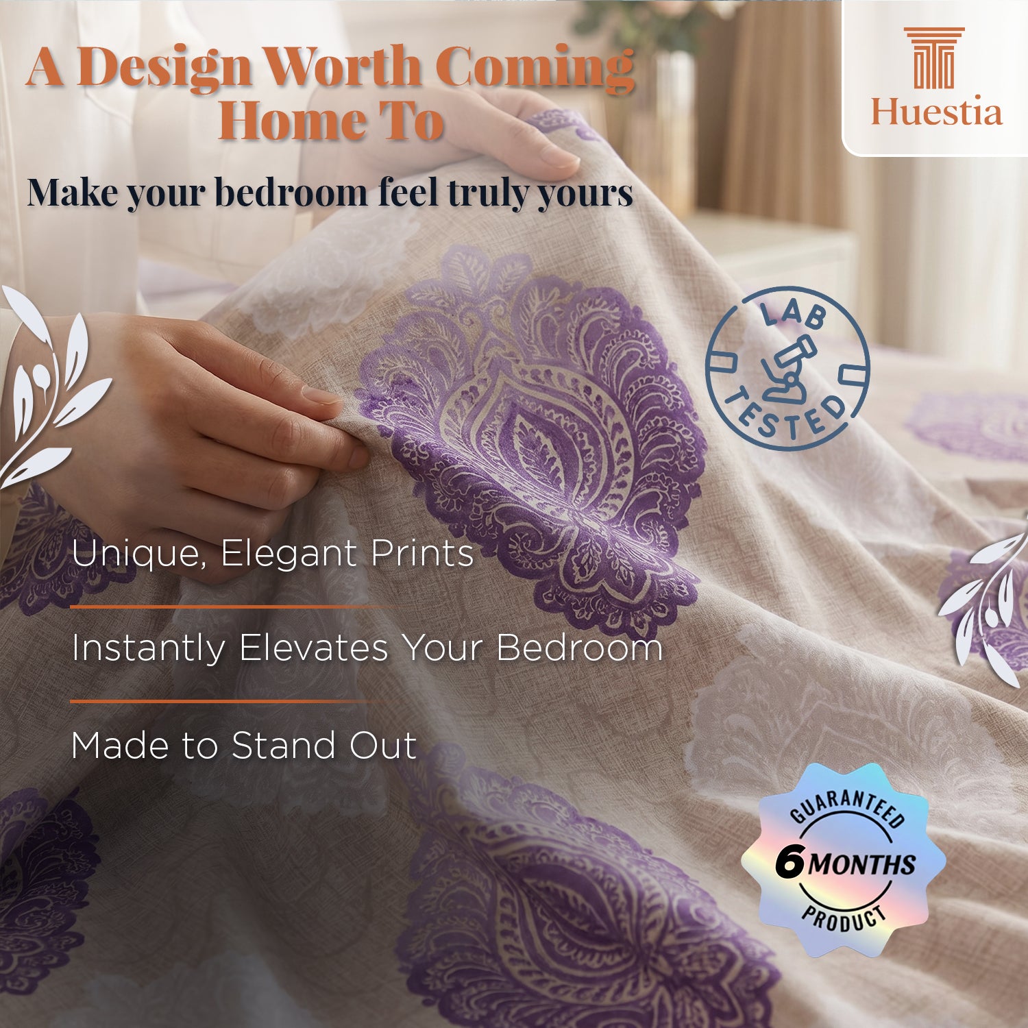 Lavender Aangan Paisley