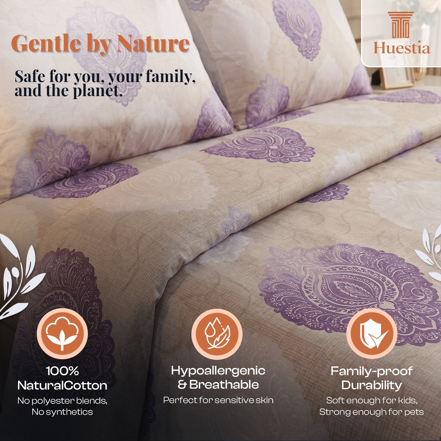Lavender Aangan Paisley