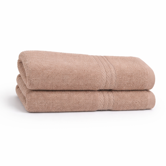 Huestia Hand Towel – 100% Cotton, (41 × 60 cm) 540 GSM - Pack of 2