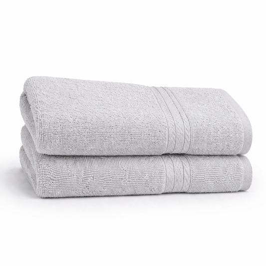 Huestia Hand Towel – 100% Cotton, (41 × 60 cm) 540 GSM - Pack of 2